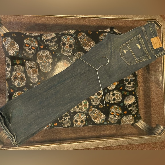 HOLLISTER®️🦜 Distressed Ripped Men’s Jean 36W x 34L ⚜️🤖VINTAGE STYLE🤖⚜️ - Picture 12 of 16